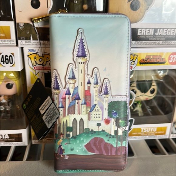 Loungefly Disney Princess Castle Series Sleeping Beauty Zip Around Wallet - Picture 6 of 7